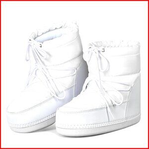Women's Snow Boots Anti-Slip Lace-Up Ankle Booties Warm Lining Outdoor Winter